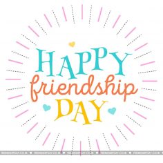 Happy friendship day to you
